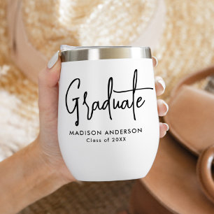 Handwritten Black Script Graduation