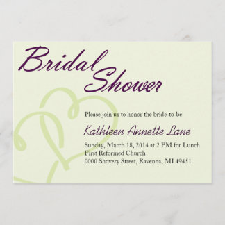 Handwritten Bridal Shower Invitation