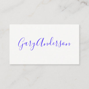 Handwritten Business Card