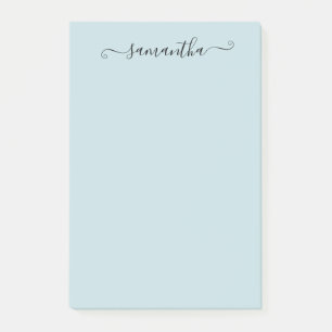 Handwritten Calligraphy Name Personalised Post-it Notes