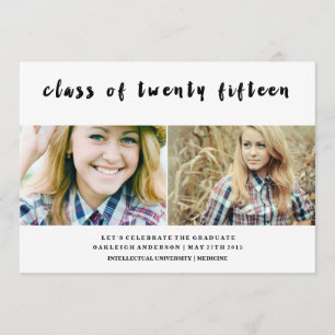 Handwritten Class of 2015 Grad Announcement