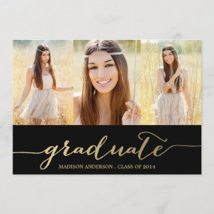Handwritten Collage Graduation Party Invitation