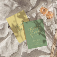Handwritten Colourful Whimsical Retro Wedding