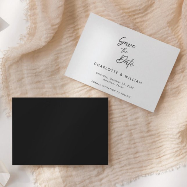 Handwritten Elegant Script Minimal | Wedding Save The Date (Creator Uploaded)