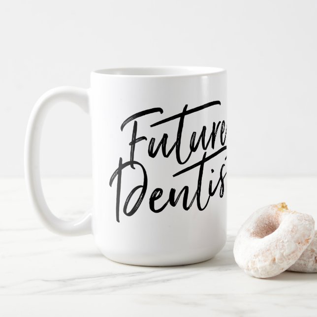 Handwritten Future Dentist Coffee Mug (With Donut)