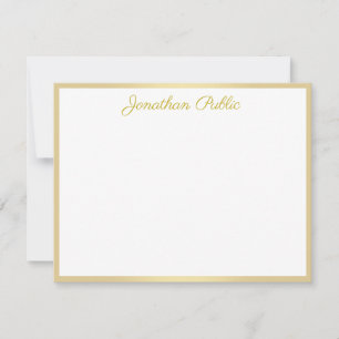 Handwritten Gold Script Text Personalised Template