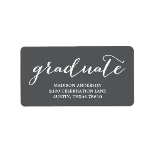 Handwritten   Graduation Address Label
