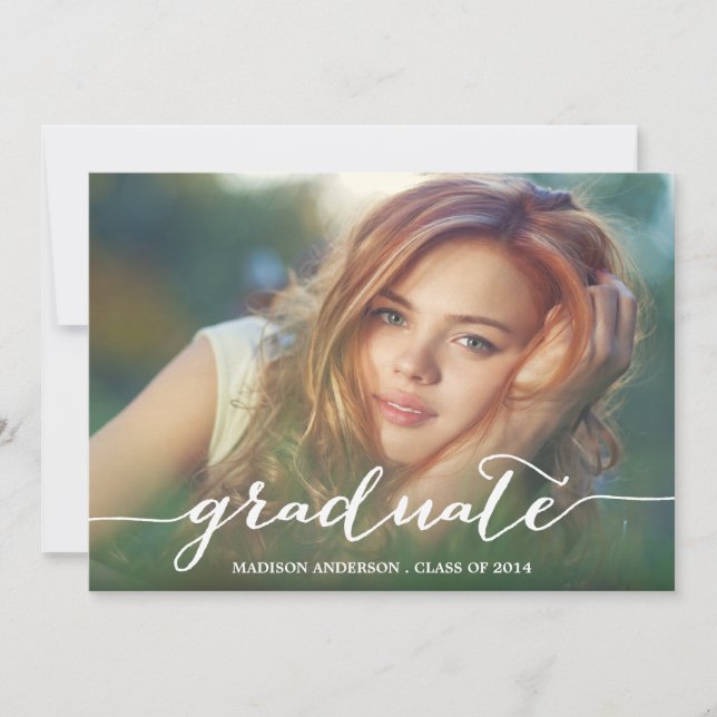 Handwritten | Graduation Party Invitation (Front)