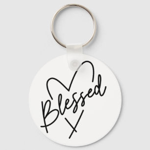 Handwritten Gratitude Quote Key Ring