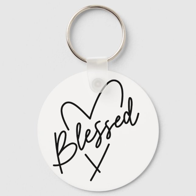 Handwritten Gratitude Quote Key Ring (Front)