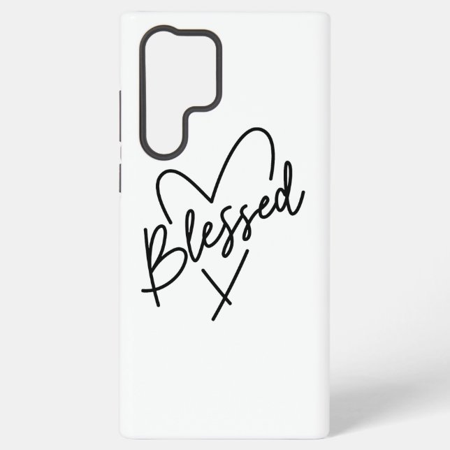 Handwritten Gratitude Quote Samsung Galaxy S22 Ultra Case (Back)
