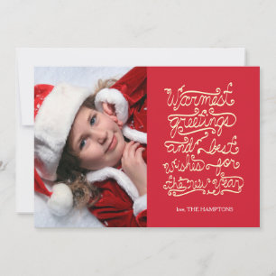 handwritten holiday greetings card