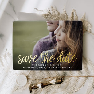 Handwritten   Horizontal Photo Save the Date
