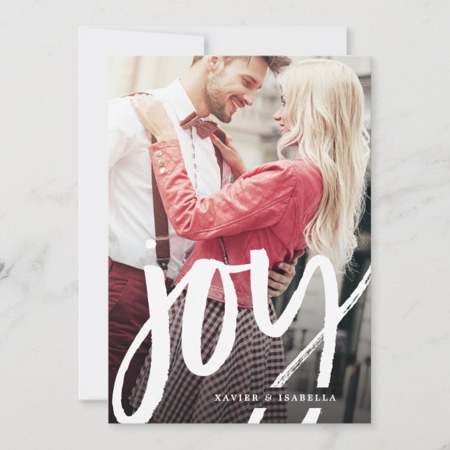 Handwritten Joy Photo Holiday (Front)