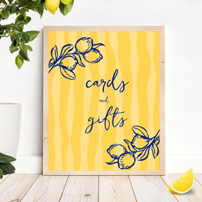 Handwritten Lemon Italian Cards and Gifts Sign (Creator Uploaded)