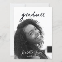 Handwritten Letterings Minimalist Photo Graduation
