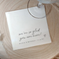 Handwritten love note style heart wedding