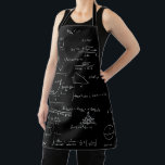 Handwritten Mathematics formulas and equations Apron<br><div class="desc">Beautiful and elegant apron with a pattern of mathematic equations and graphics. Illustrated and designed by Patricia Alvarez.</div>