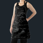 Handwritten Mathematics formulas and equations Apron<br><div class="desc">Beautiful and elegant apron with a pattern of mathematic equations and graphics. Illustrated and designed by Patricia Alvarez.</div>