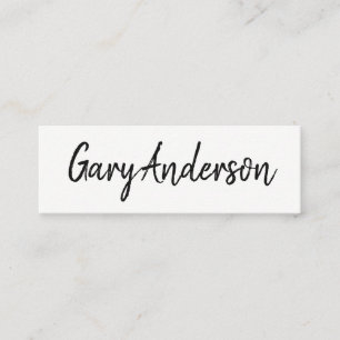 Handwritten Mini Business Card