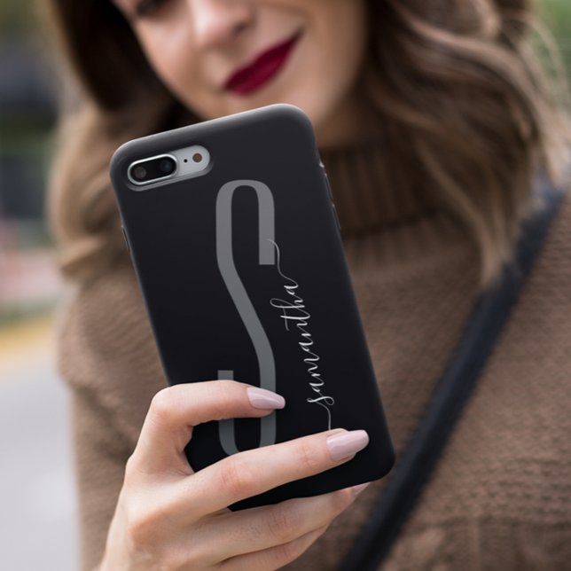 Handwritten Monogram modern Case-Mate iPhone Case (Creator Uploaded)