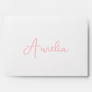 Handwritten Name Calligraphy Cute Personalised Envelope