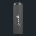 Handwritten Name Elegant Modern Best Minimalist Thermal Tumbler<br><div class="desc">Handwritten Name Script Elegant Modern Minimalist Simple Custom Template Add Text Upload Image,  Photo or Business Logo,  Company Name Promotional Classic Thermal Tumbler.</div>