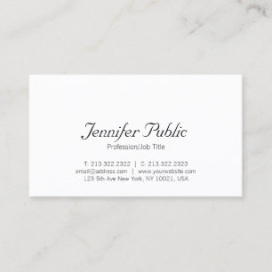 Handwritten Name Minimalist Modern Template Business Card