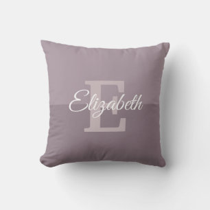 Handwritten Name Monogram Initial Letter Elegant Cushion