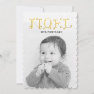 handwritten NOEL Holiday Card