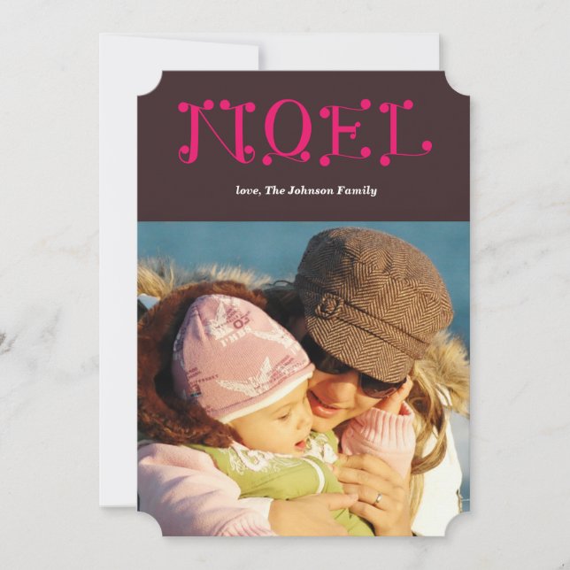 handwritten NOEL Holiday Card (Front)