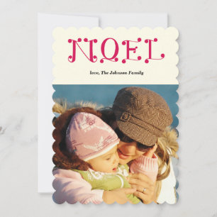 handwritten NOEL Holiday Card
