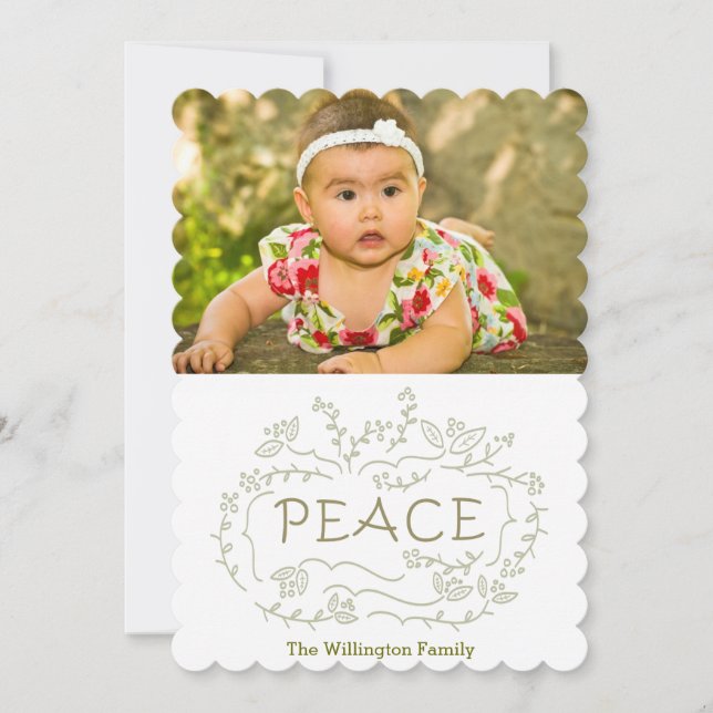 handwritten peace holiday (Front)