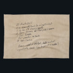 Handwritten Recipe Family Keepsake Custom Photo Tea Towel<br><div class="desc">Add you own photo of a family recipe to create a very special keepsake</div>