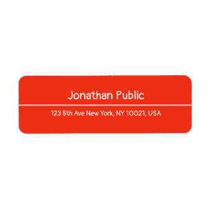 Handwritten Red Christmas Template Return Address