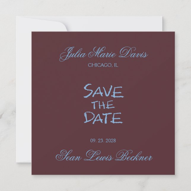 Handwritten Save the Date (Front)