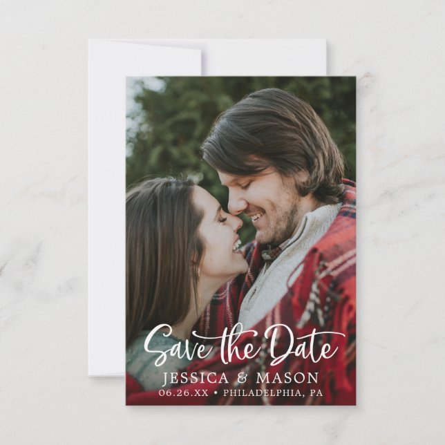 Handwritten Save the Date Card - Save The Dates (Front)