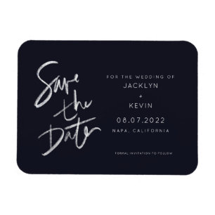 Handwritten Save the Date Magnet