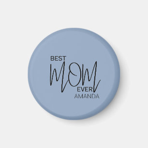 Handwritten Script Minimalist Best Mum Ever  Magnet