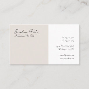 Handwritten Script Modern Elegant Minimalist Business Card
