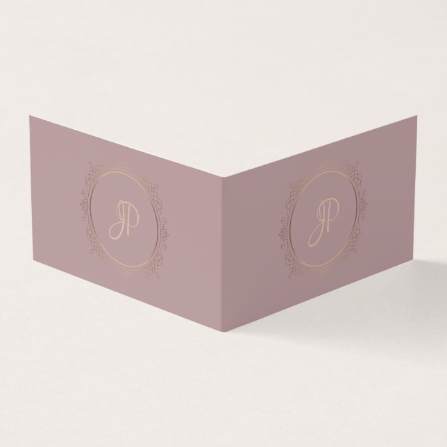 Handwritten Script Modern Elite Design Template Business Card (Outside)