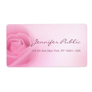 Handwritten Script Modern Pink Rose Template
