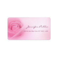 Handwritten Script Modern Pink Rose Template
