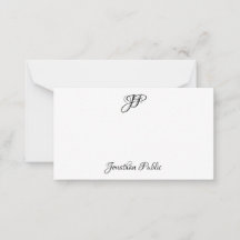 Handwritten Script Monogram Simple Personalised