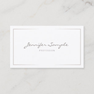 Handwritten Script Professional Modern Elegant Business Card
