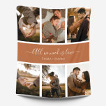 Handwritten Script with Names 6-Photo Fleece Blanket<br><div class="desc">Handwritten Script "All we need is love" with Names 6-Photo Fleece Blanket. Add 6 large,  good quality photos to this modern,  stylish fleece blanket,  featuring the text "All we need is love" in an elegant handwritten script.</div>