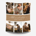 Handwritten Script with Names 6-Photo Fleece Blanket<br><div class="desc">Handwritten Script "All we need is love" with Names 6-Photo Fleece Blanket. Add 6 large,  good quality photos to this modern,  stylish fleece blanket,  featuring the text "All we need is love" in an elegant handwritten script.</div>