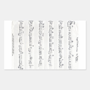 Handwritten Sheet Music sticker