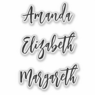 Handwritten Signature Script Name stickers