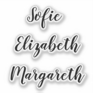 Handwritten Signature Script Name stickers